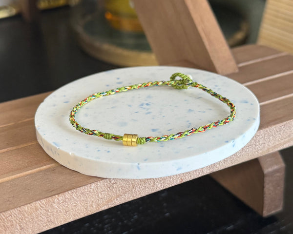 Bracelet tressé porte chance cinq couleurs ultra fin – édition Duanwu