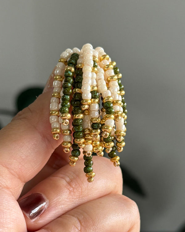 Boucles d’oreilles Frange artisanales Etincelles de Byzantin